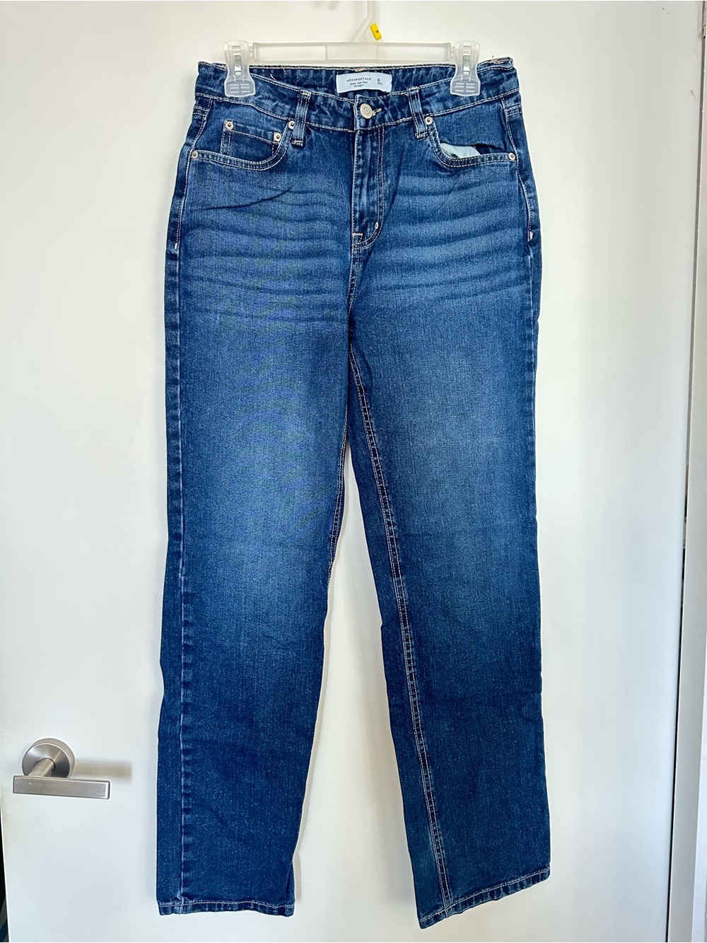 Aéropostale Super High Rise Straight Jeans Dark Wash Size 6 / 28W